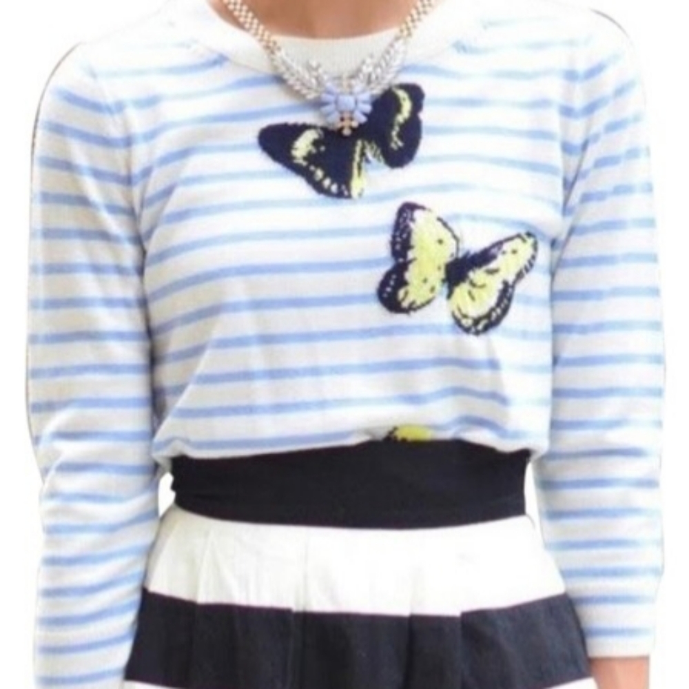 J. Crew butterfly sweater